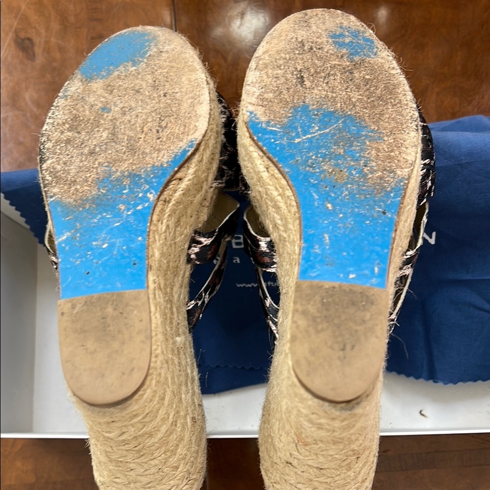 Stubbs & Wootton Brown Espadrille Shoes - Picture 4 of 5
